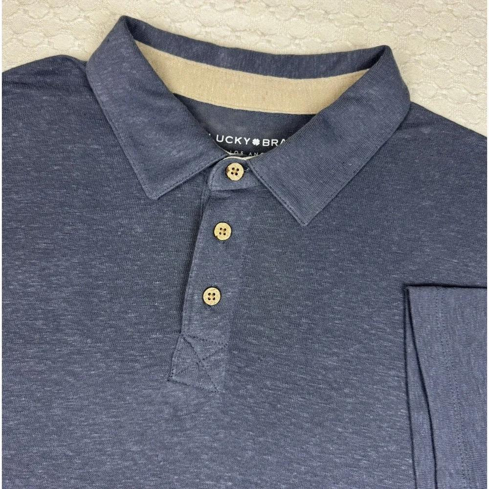 Rodd Gunn Polo Shirt Sports Fit Mens Large Blue Australian Cotton Preppy Classic